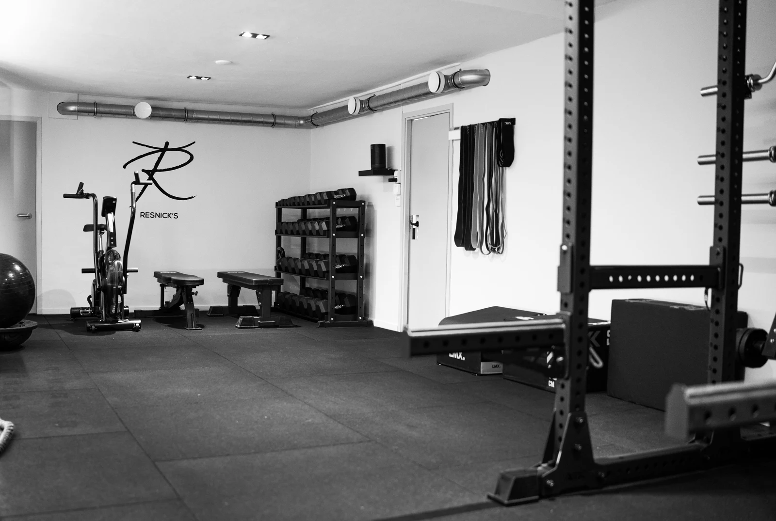 The private training floor at Resnick’s Amsterdam studio